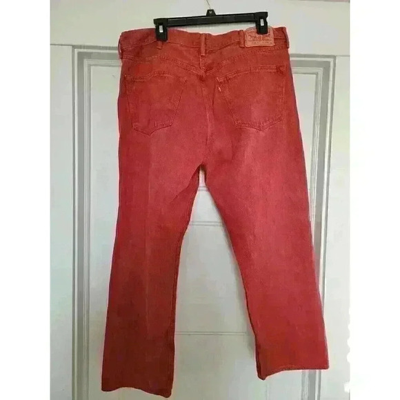 VTG USA LEVIS 501XX #501-0000 MENS 40x30 BUTTON COTTON DENIM RED TAB REd JEANS - Picture 3 of 5